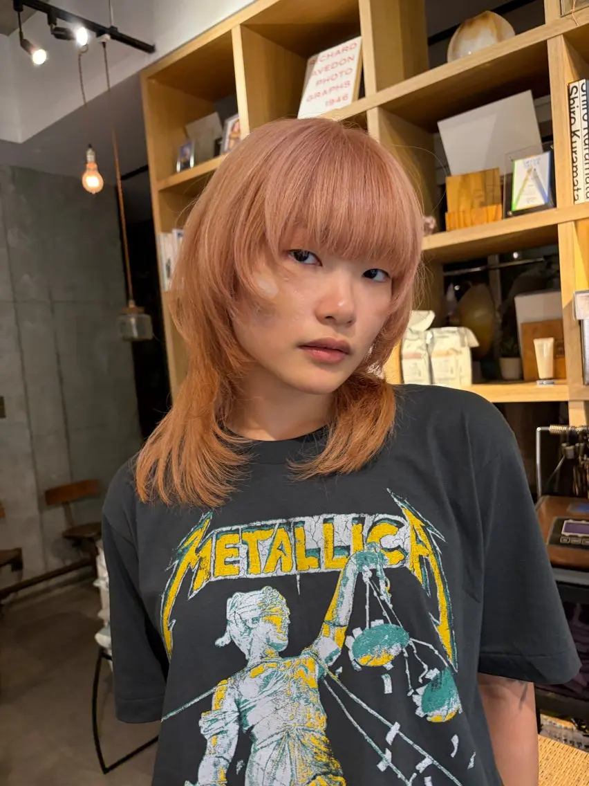 セミロング カラー カット ヘアカラー ⭐️植田瑠菜⭐️ カラー／縮毛矯正のヘアスタイル