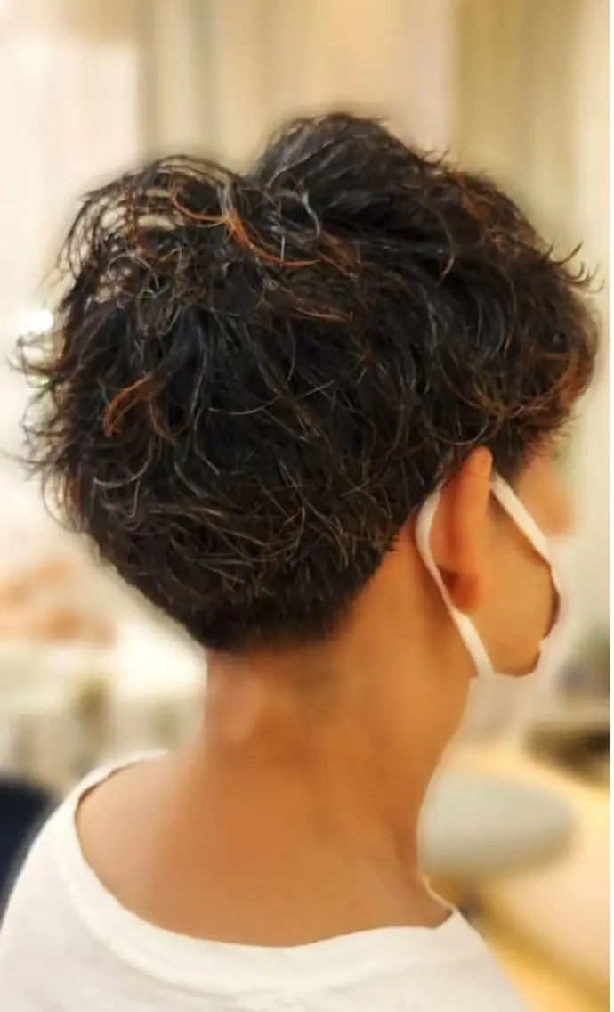 ショート パーマ カット パーマ hairmake Juinのヘアスタイル