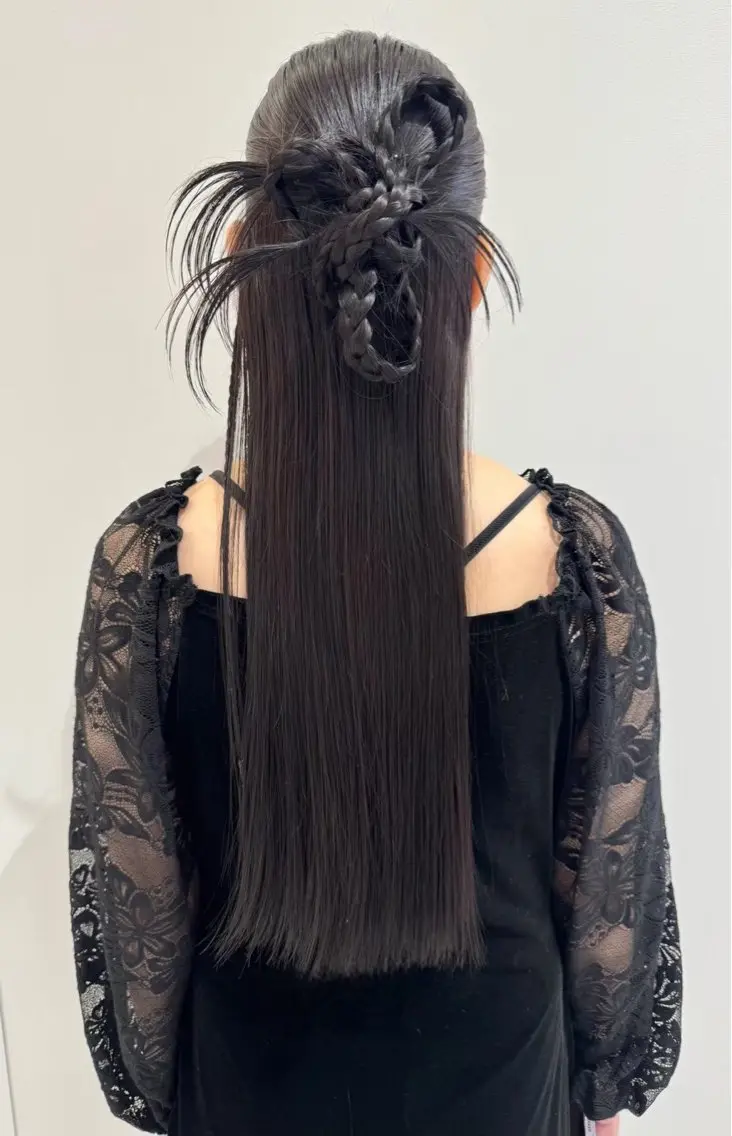 ヘアアレンジ ヘアセット 韓国ヘア🇰🇷 🩵FUKA🩵のヘアスタイル