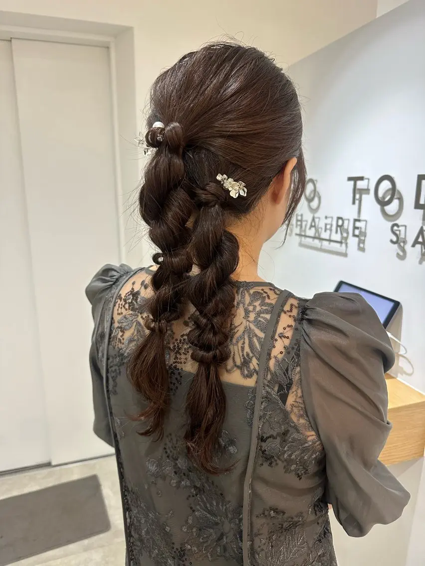 ロング ヘアアレンジ ヘアセット レイヤー/ヘアセット 💐nao.のヘアスタイル