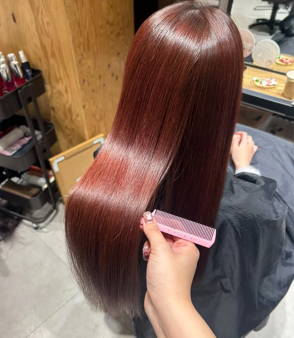 カラー 髪質改善 ヘアカラー トリートメント Sakura / Fier umedaのヘアスタイル