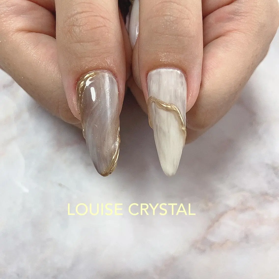 ネイル ハンドネイル LOUISE CRYSTALのネイルデザイン
