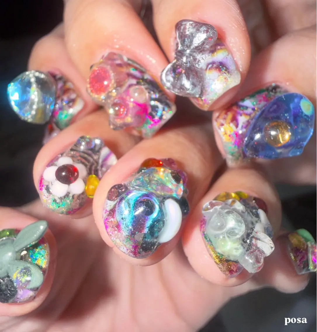ネイル シンプルネイル ハンドネイル posa nail モエミのネイルデザイン