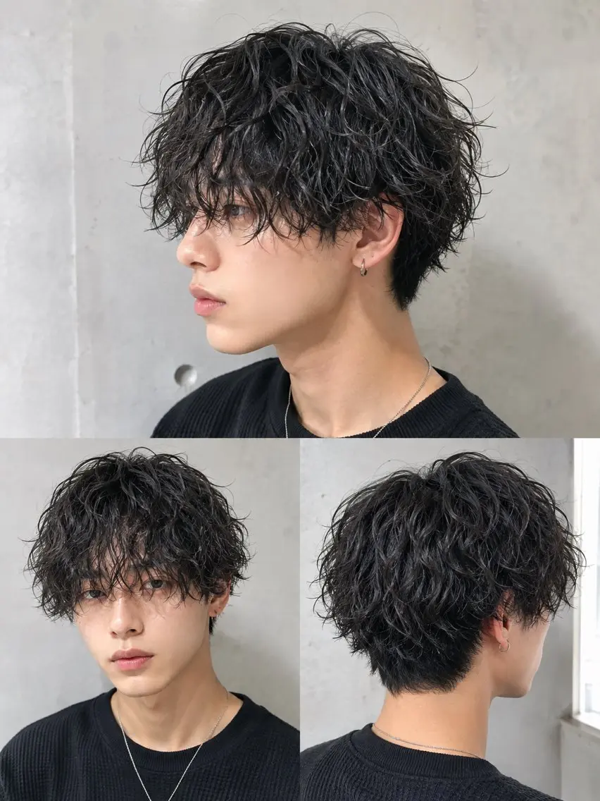 パーマ メンズ カット パーマ トリートメント メンズパーマ特化/ ニュアンス/ともみつのヘアスタイル