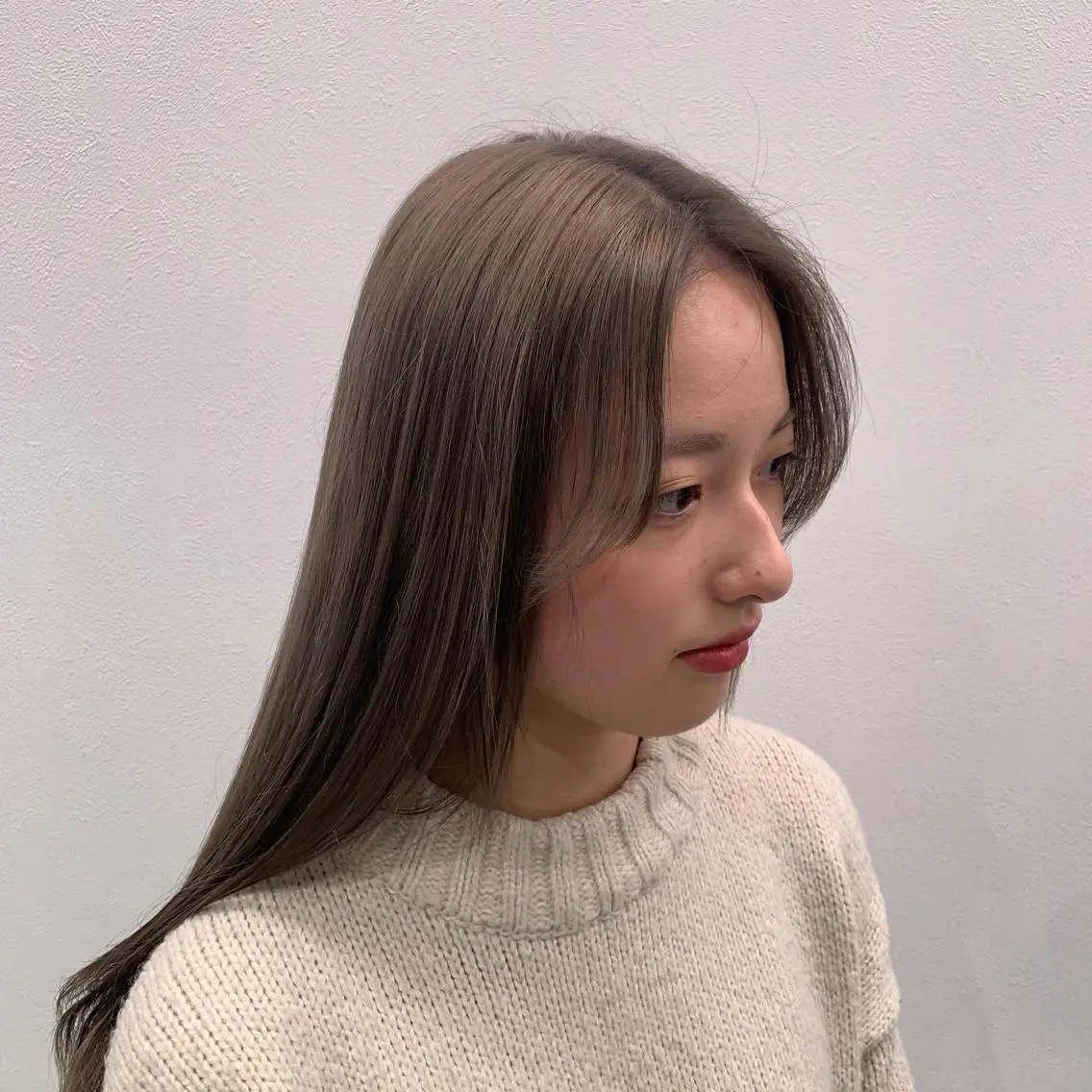 セミロング カラー ヘアアレンジ ダブルカラー｜ なおき｜池袋美容師のヘアスタイル