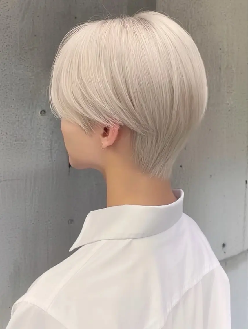 ショート カラー メンズ メンズブリーチ ブリーチ カット ヘアカラー ナチュラル×色気パ ーマ 渋谷/マナミのヘアスタイル