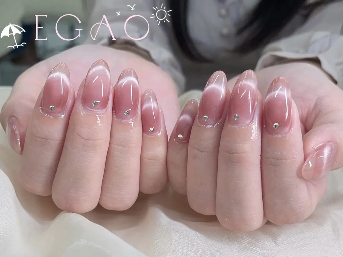 ネイル アートネイル フットネイル フレンチネイル ジェルネイル グラデーション ハンドネイル EGAO NAIL 錦糸町店のネイルデザイン