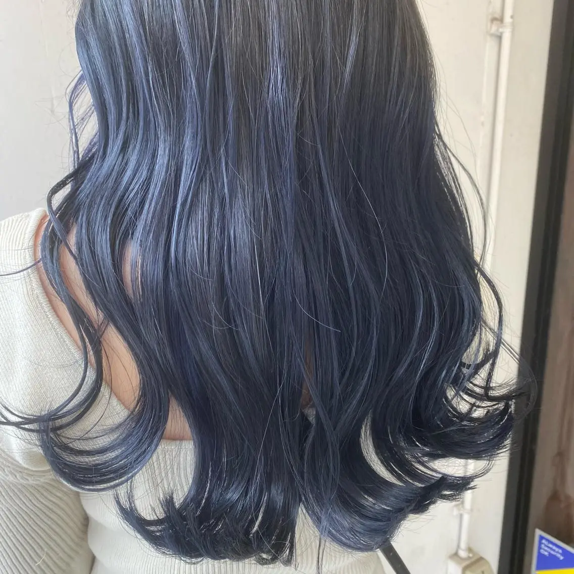 ロング カラー ネイビーカラー 💚 nao💚のヘアスタイル