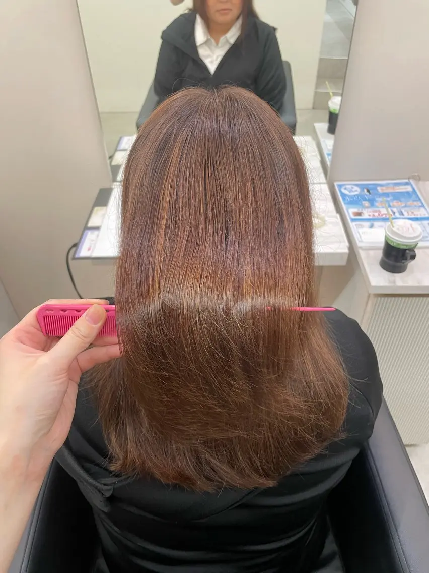セミロング カラー ヘアカラー 藤原 さくらのヘアスタイル