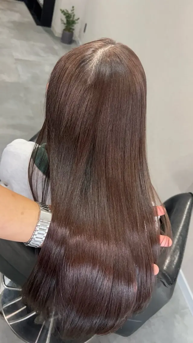 ロング ケアカラー ヘアカラー 豊橋駅前/池田こうき /美髪矯正/髪質改善のヘアスタイル