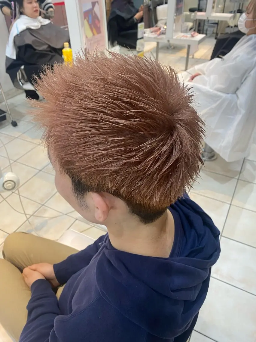 ショート カラー メンズ カット ヘアカラー メンズ😎モテヘア ♠️しおり♠️のヘアスタイル