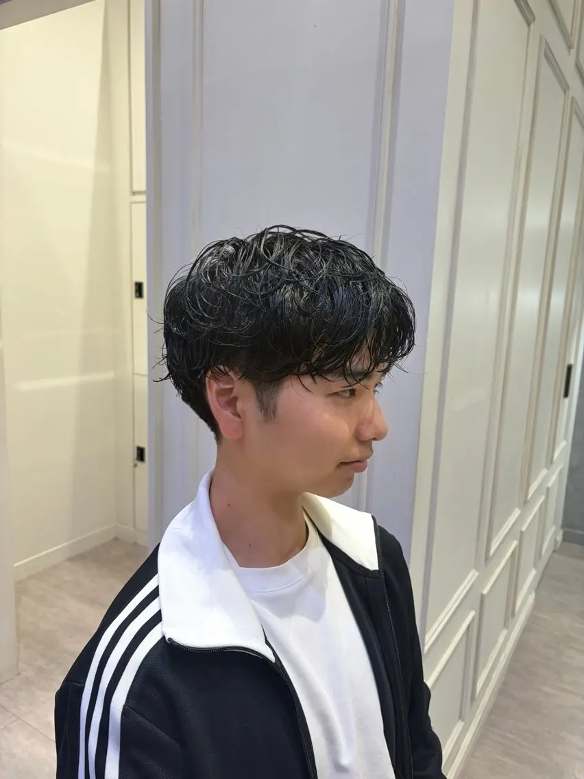 パーマ メンズ 高橋 南波のヘアスタイル