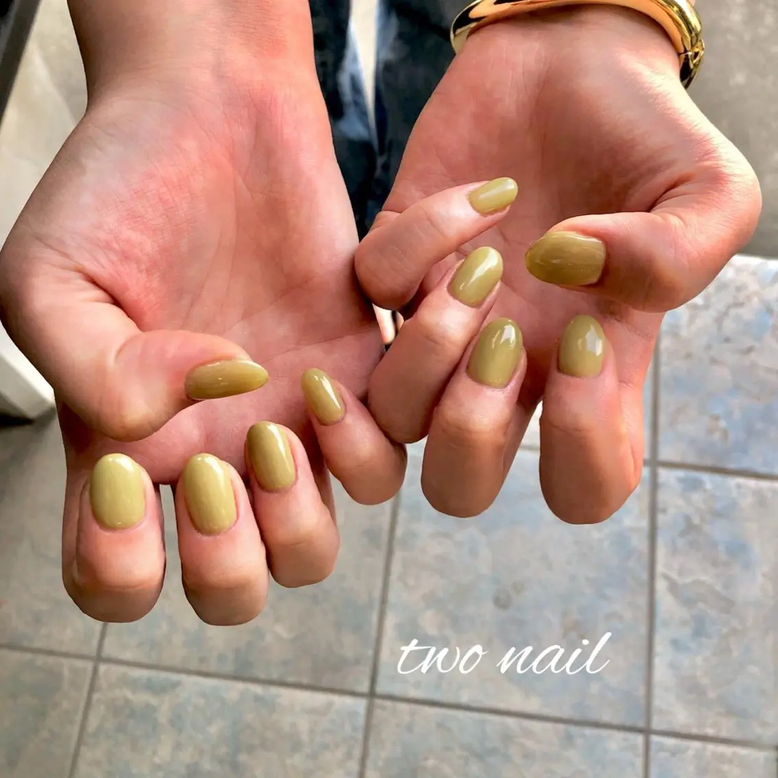 ネイル フットネイル ハート ワンカラーネイル ハンドネイル two nailのネイルデザイン