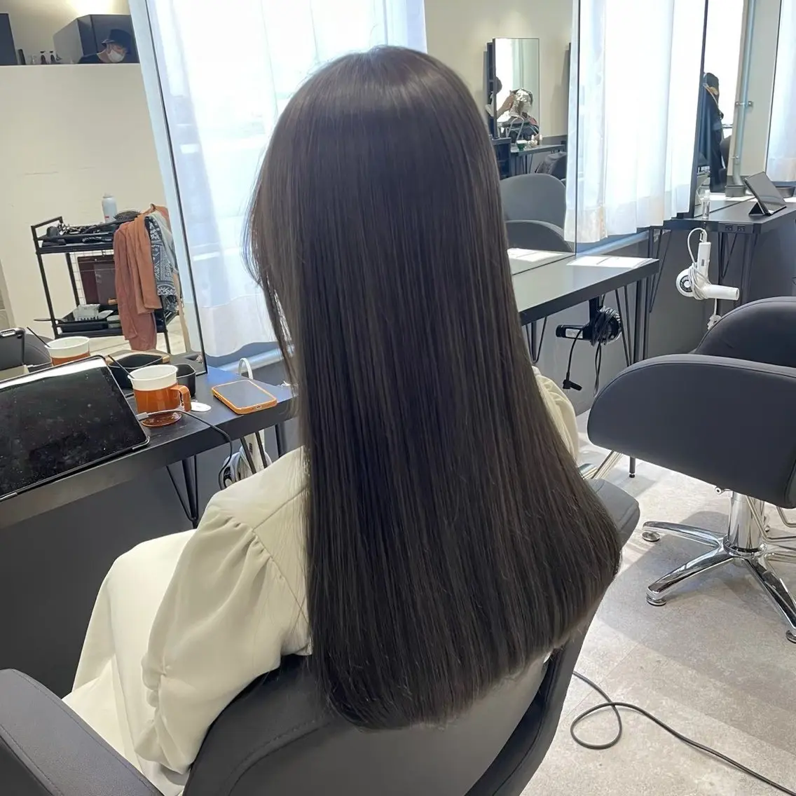 ロング 縮毛矯正 YUDAIブリーチ• カラー/心斎橋•難波のヘアスタイル