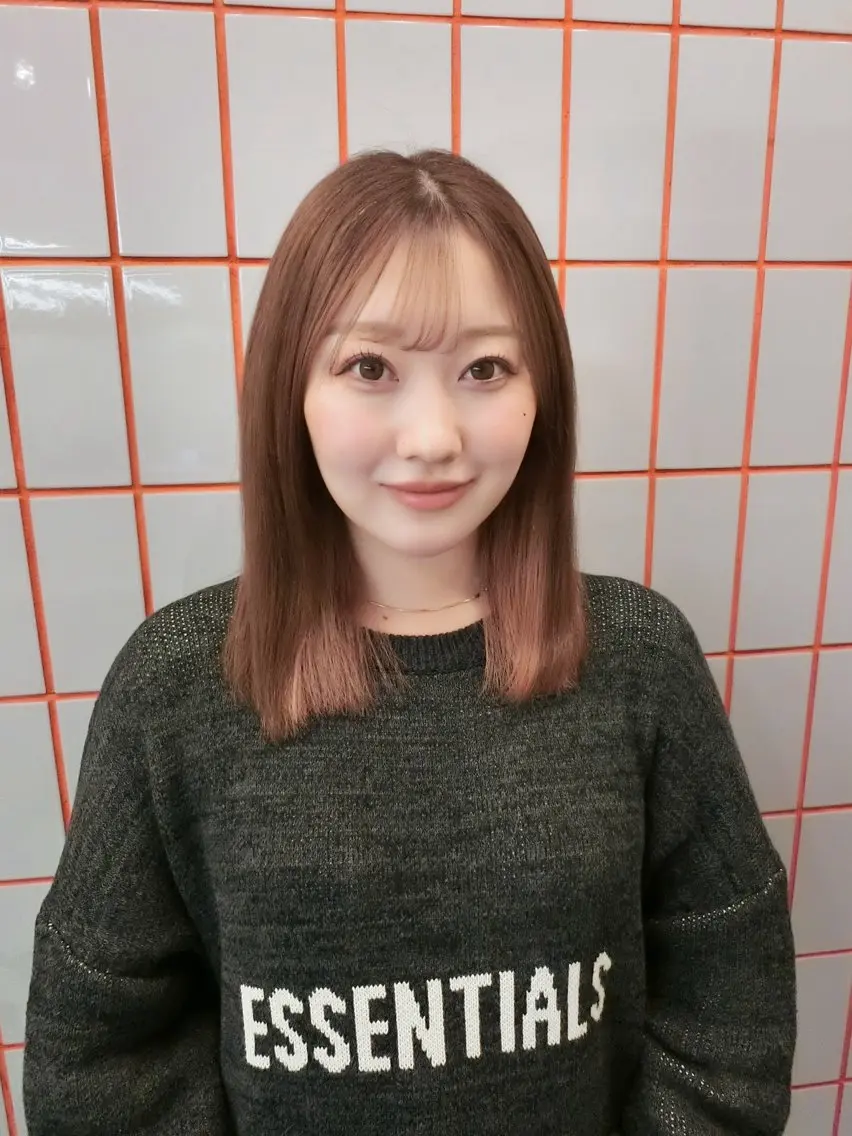 ミディアム 💍モテる艶髪 透明感カラー💖のヘアスタイル