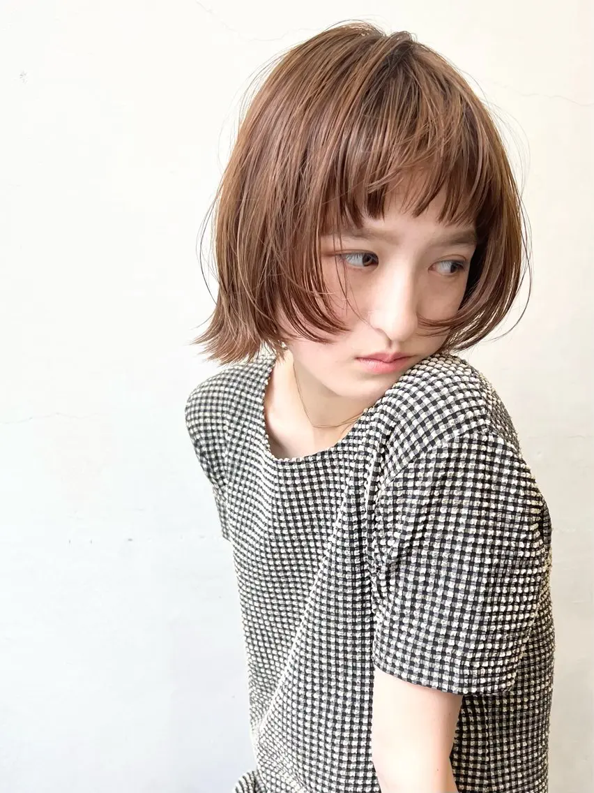 ミディアム カラー カット ヘアカラー トリートメント HARU//原宿🤍 リピート率NO.1のヘアスタイル