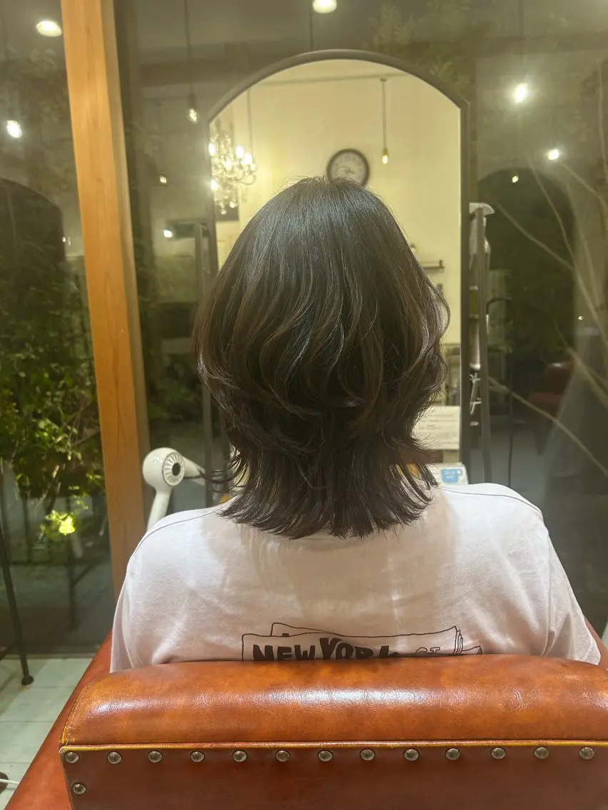 ミディアム 大澤 尚記のヘアスタイル
