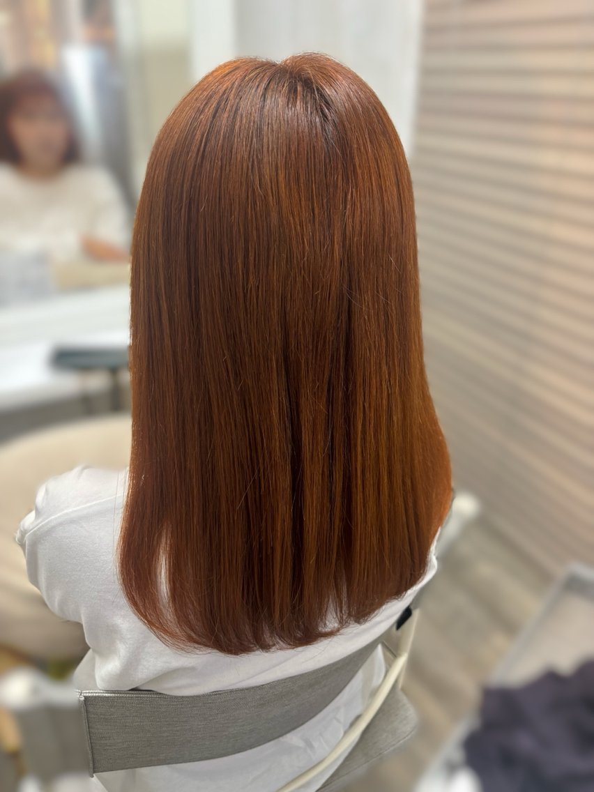 セミロング カラー ヘアカラー トリートメント THETAふじみ野 /美友のヘアスタイル