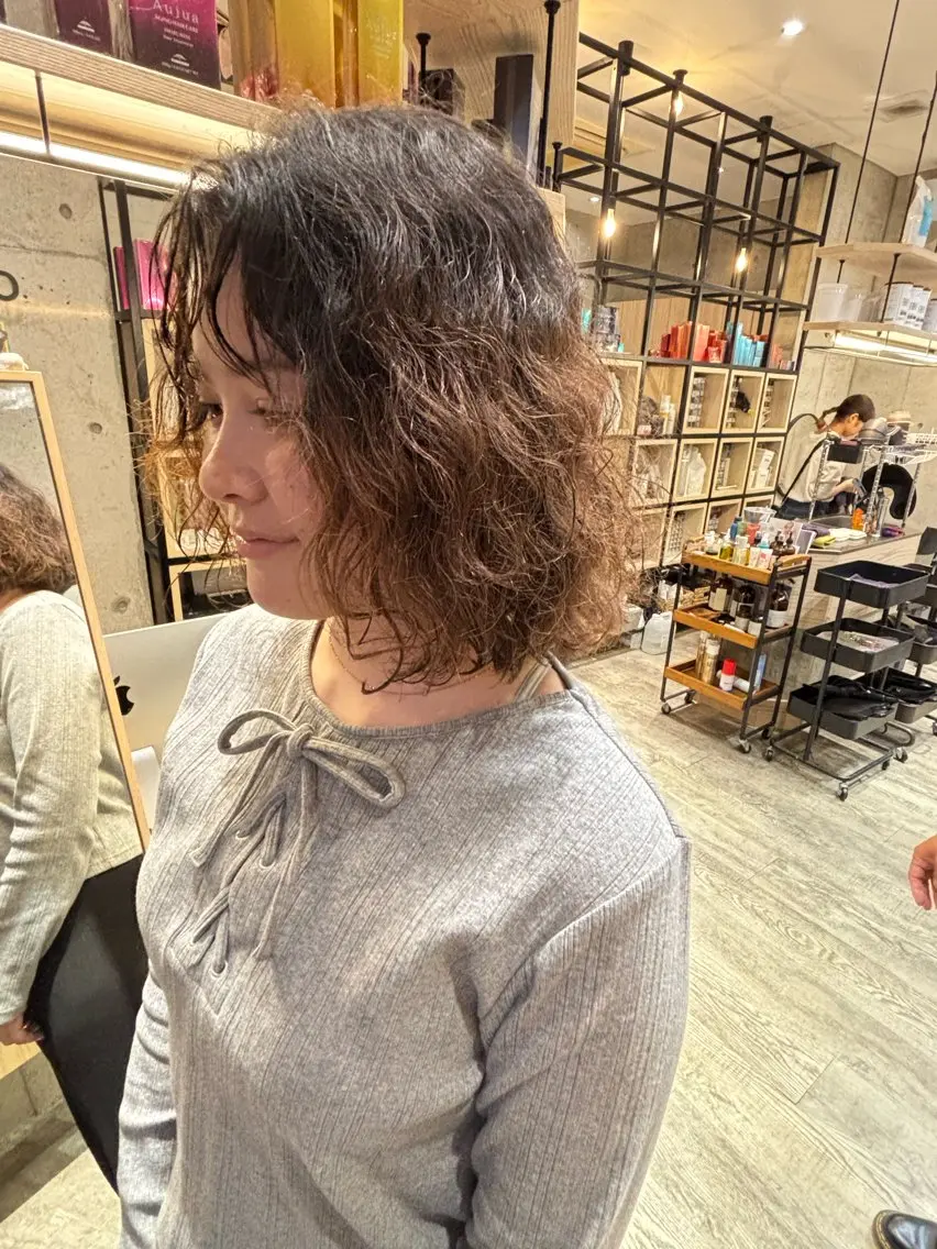 ミディアム 島袋 聖加のヘアスタイル