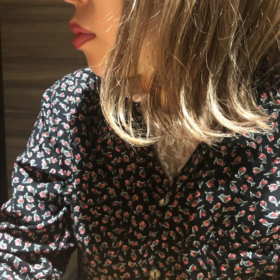 ミディアム 顔周りの垢抜けヘア 立山あいりのヘアスタイル