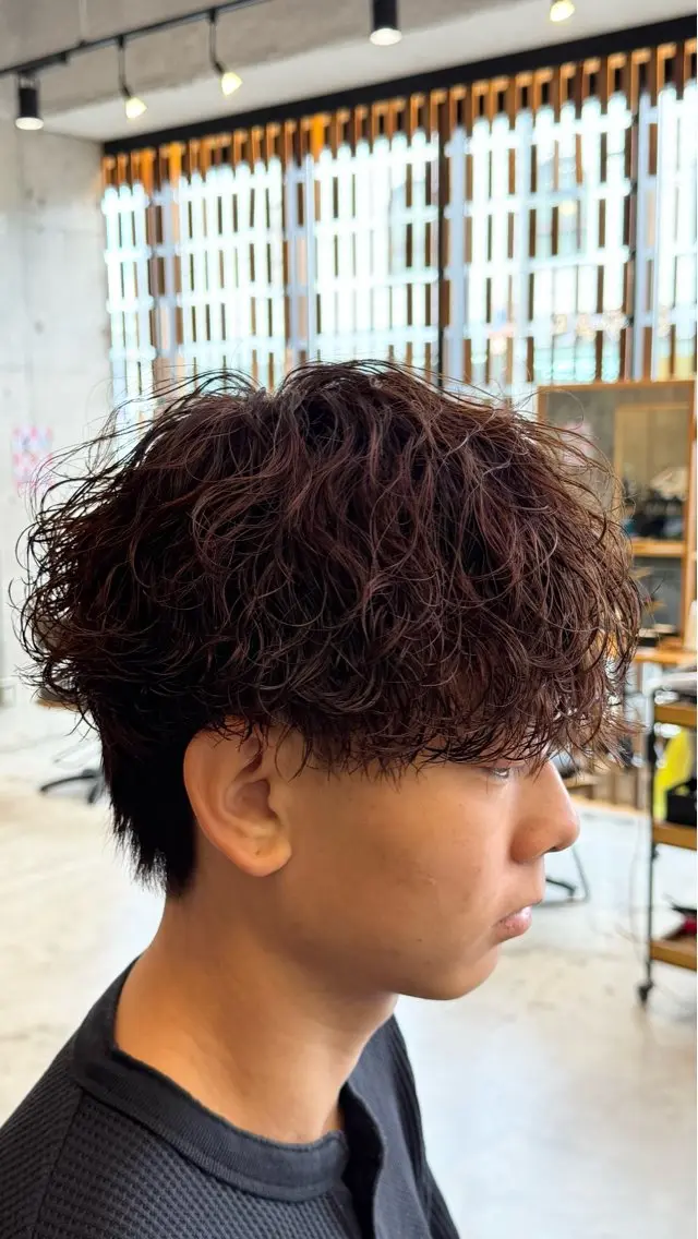 メンズ カット パーマ メンズパーマ/ メンズカラー/将生のヘアスタイル