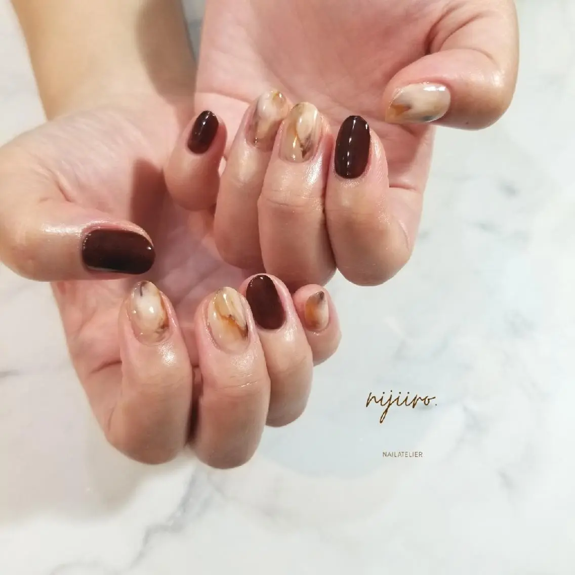 ネイル ハンドネイル nijiiro🌈 サトウのネイルデザイン