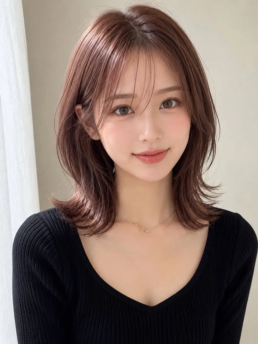 セミロング カラー ヘアカラー 髪質改善カラー🎨/ 銀座/吉本 一惺のヘアスタイル