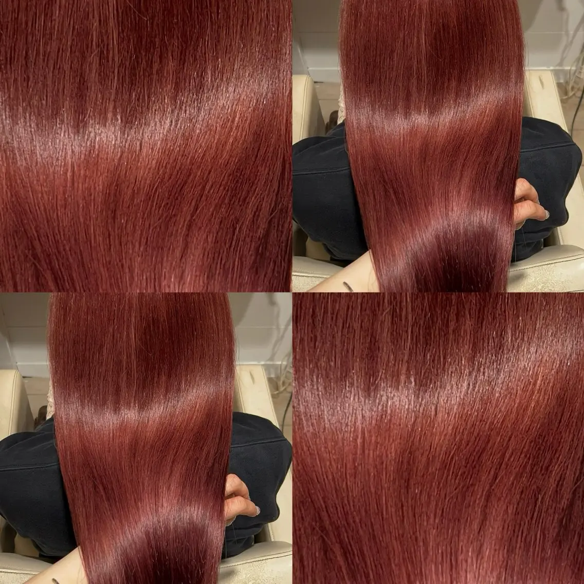 ロング カラー カシス レッドカラー Kurumi 🩰カットモデル募集のヘアスタイル