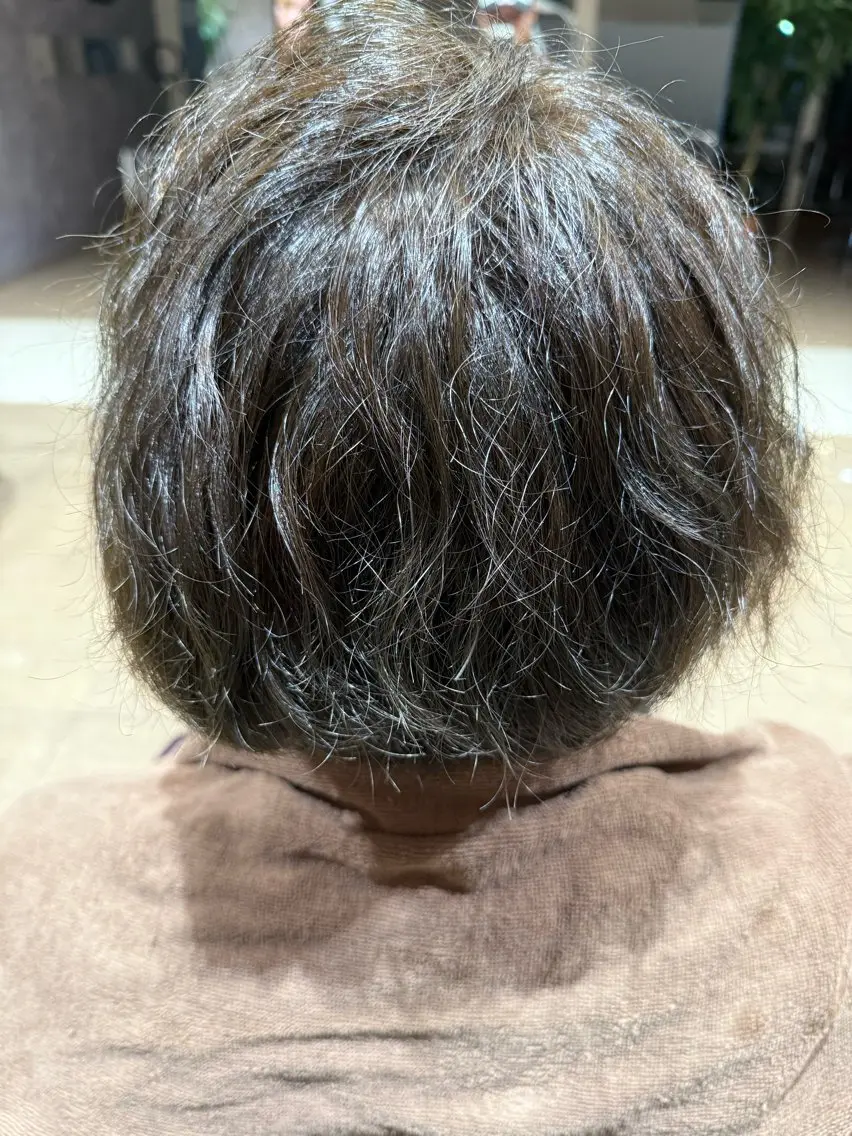 カラー メンズ ブラウンカラー オリーブブラウン ヘアカラー Mika/ SOiL岡崎のヘアスタイル