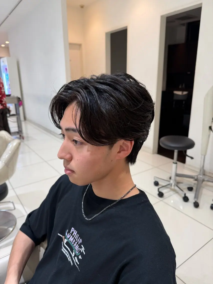 ショート パーマ カット パーマ 樋笠 知佳のヘアスタイル