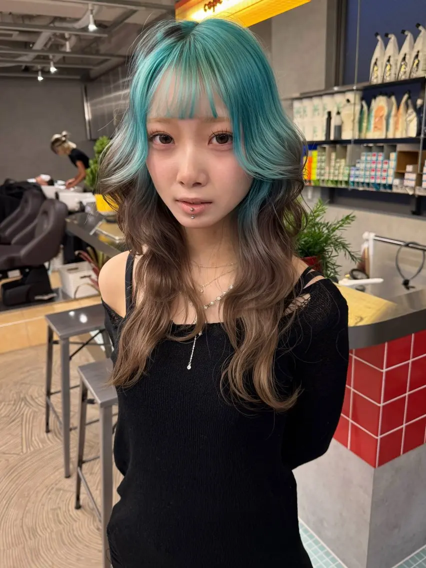 ロング カラー ヘアカラー トリートメント 🧡色落ちまで2度 楽しめる🧡ヨシキのヘアスタイル