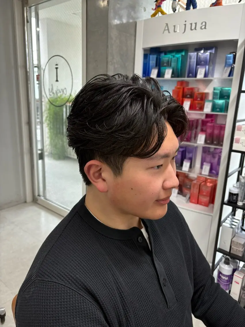 メンズ 下北沢メンズパーマ 特化園田 楓莉のヘアスタイル