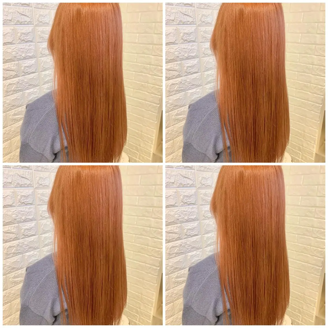 ロング カラー ベージュカラー ブリーチ ハイトーンカラー オレンジ オレンジベージュ ヘアカラー トリートメント ハイトーン/ブリーチ 山崎　悠次のヘアスタイル
