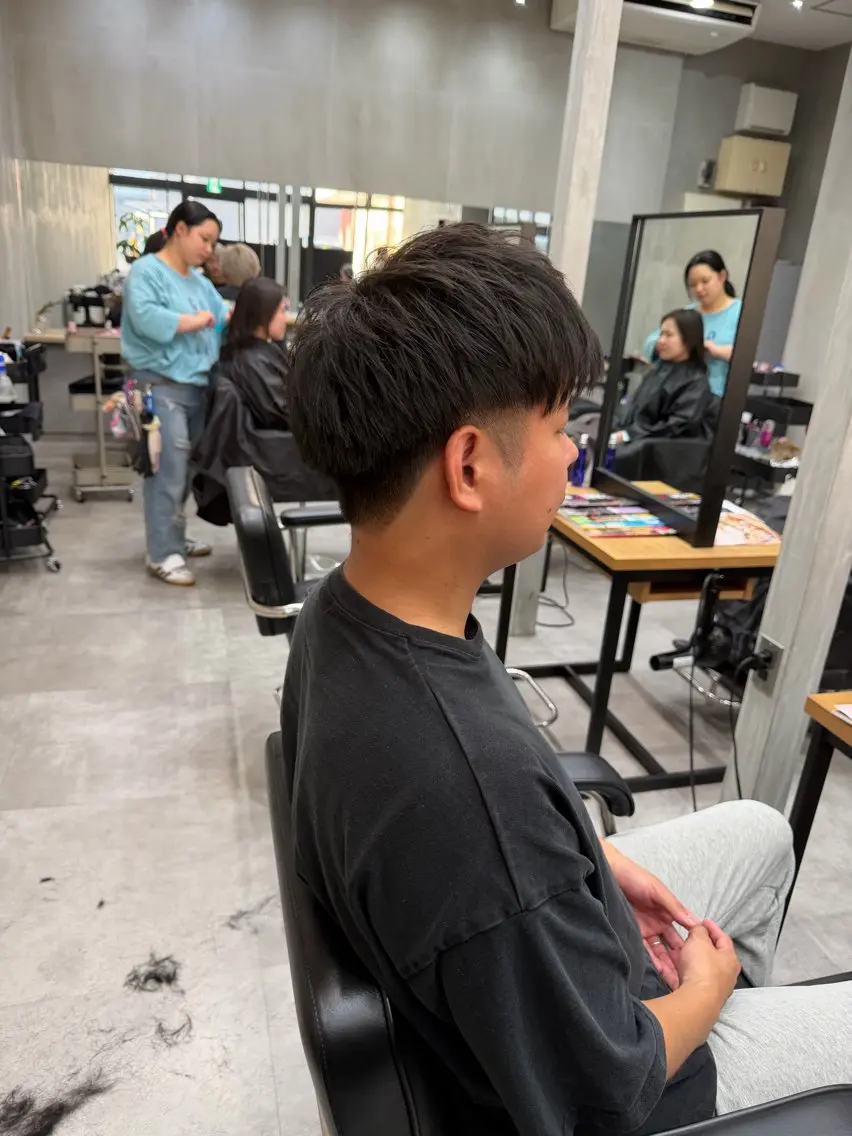 メンズ マッシュ ツーブロック 刈り上げ 昼田 陸のヘアスタイル