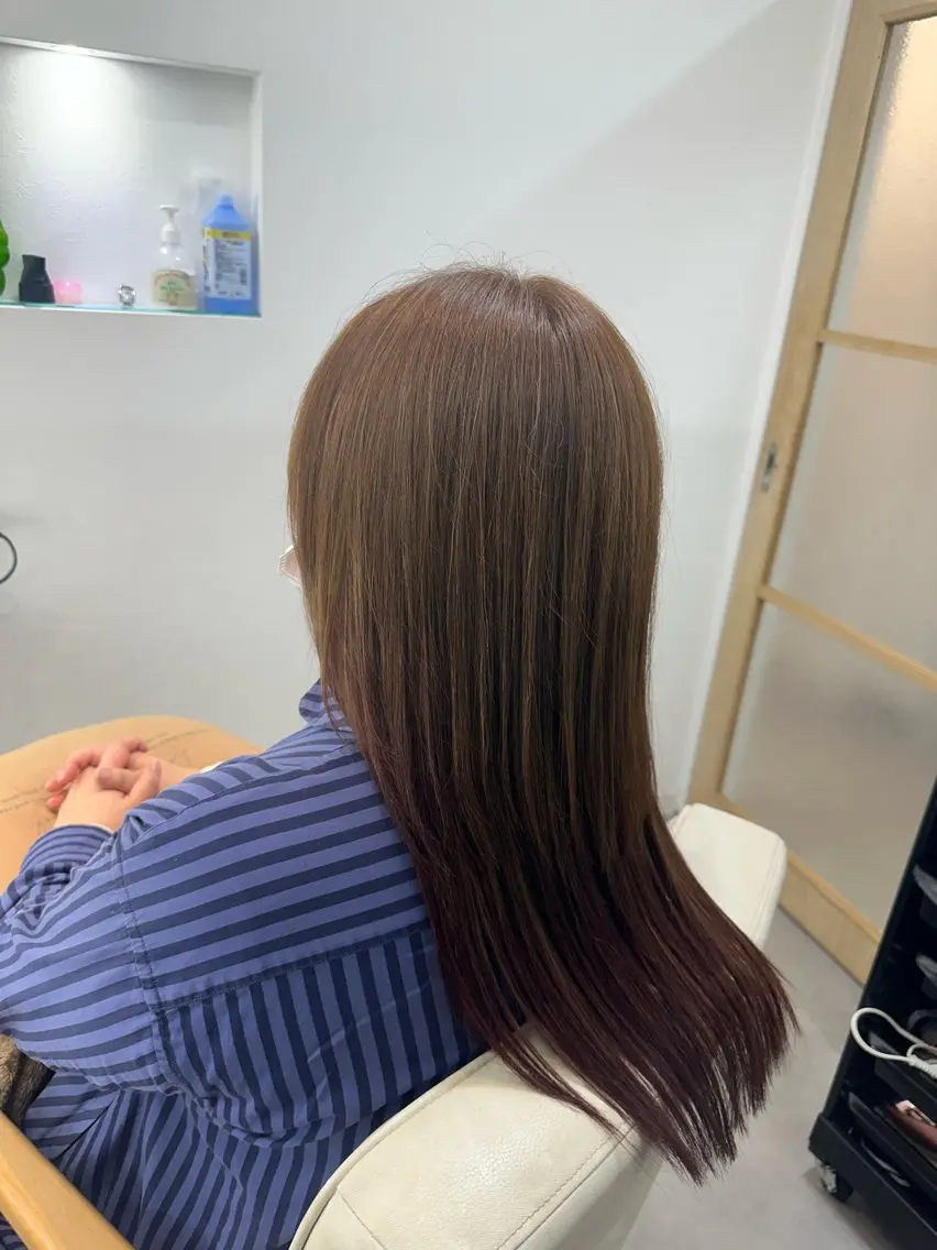 ロング トリートメント カット ヘアカラー トリートメント 甲斐 飛鳥のヘアスタイル