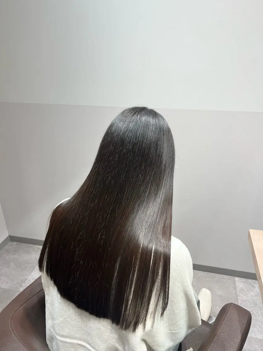 ロング カット トリートメント 大宮レイヤーカット× 透明感カラー　rioのヘアスタイル