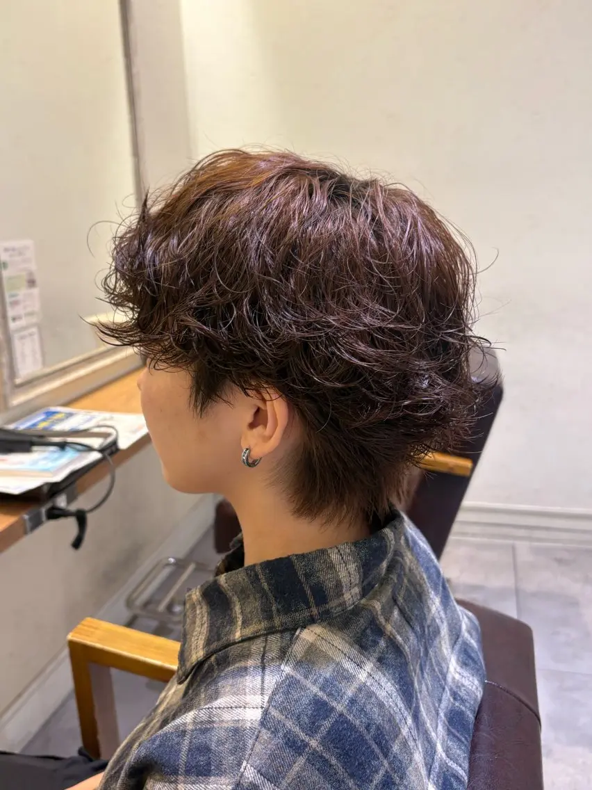 ショート パーマ 水野 杏香のヘアスタイル