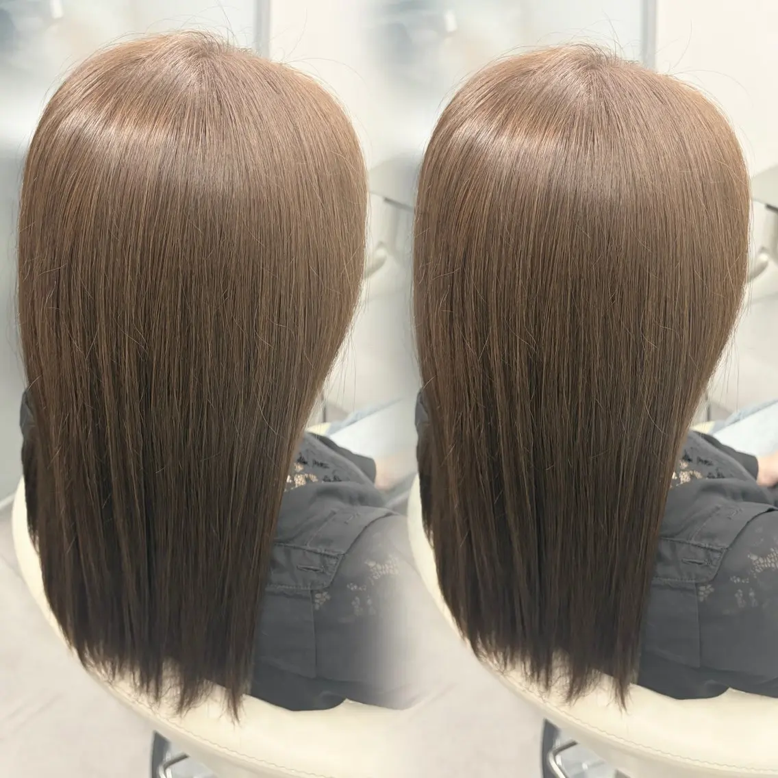セミロング ヘアカラー TheEctilo 江坂 miku🐼のヘアスタイル