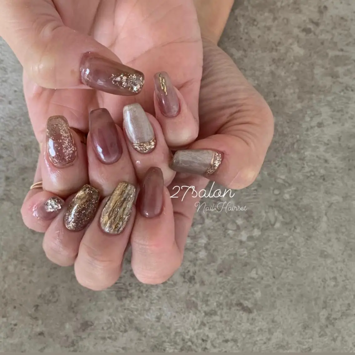 ネイル ニュアンスネイル 27salon yuinaのネイルデザイン