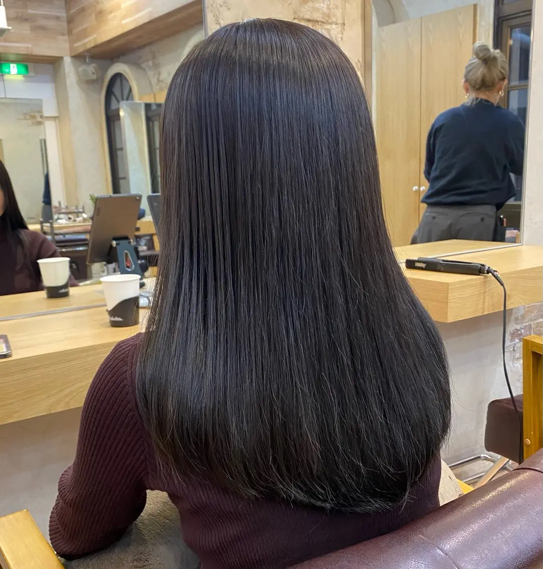 ロング カラー ブルーカラー ブルージュ ラベンダーカラー マンツーマン 美容師💚コウブチのヘアスタイル