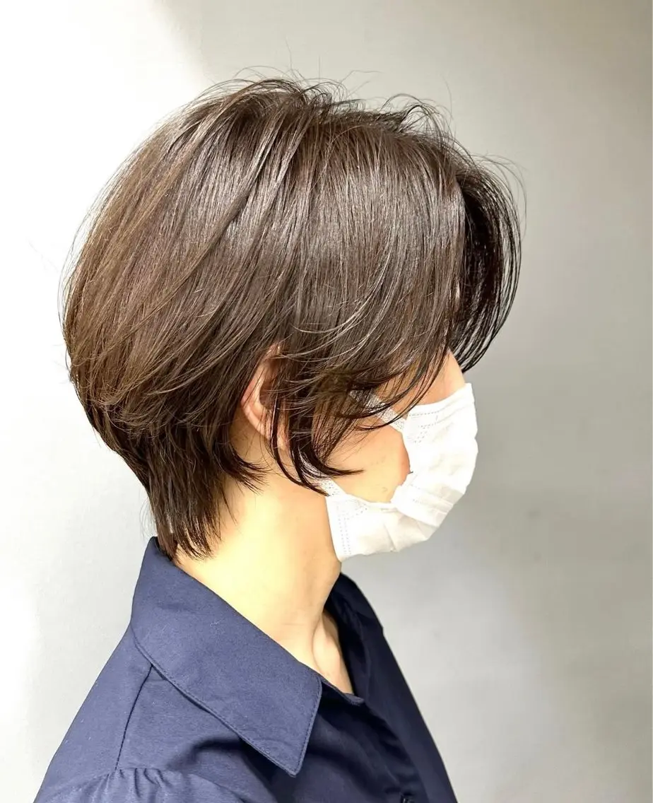 ショート カラー ショートボブ ボブ ショートヘア ショートカット / 星野菜月のヘアスタイル