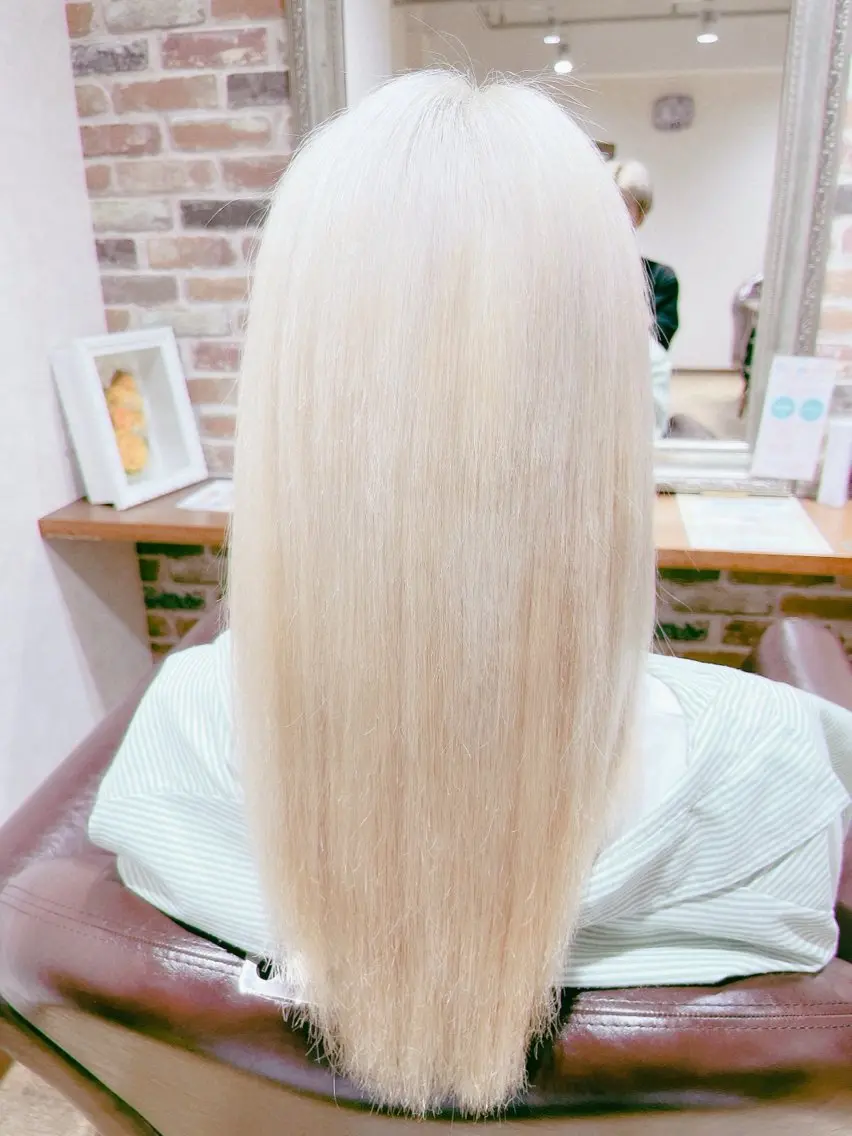 ミディアム カラー ヘアカラー 髪質改善 石崎廉のヘアスタイル