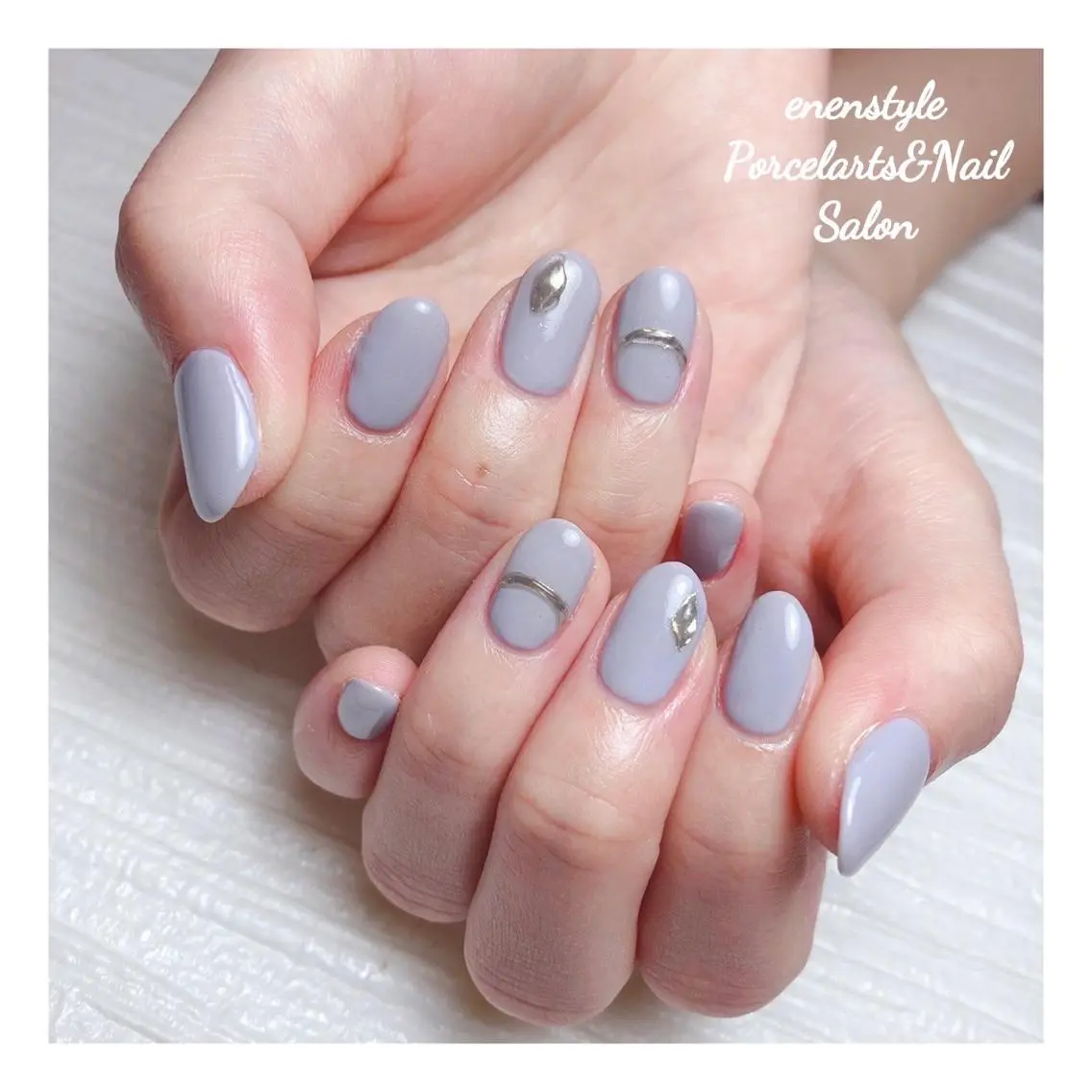 ミディアム ネイル 🐾enen style 🐾のネイルデザイン