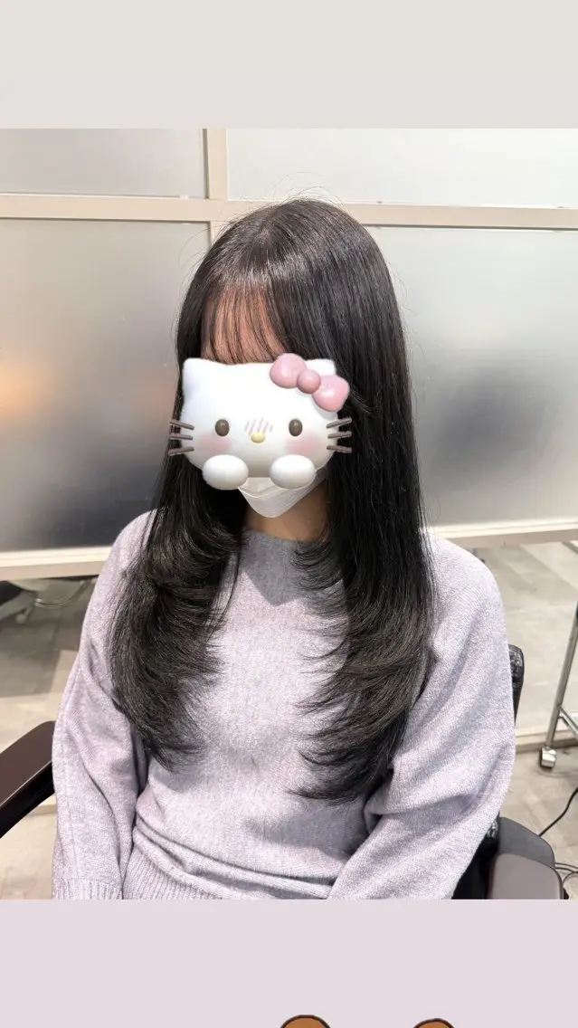 ロング カット ヘアカラー トリートメント ayano /レイヤー/艶カラーのヘアスタイル