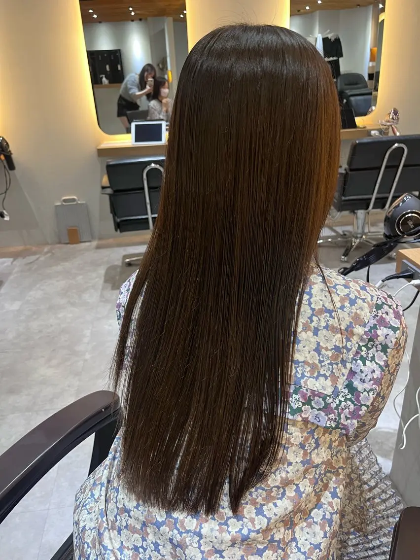 ロング カラー ロングカット/ うる艶カラー/ユイのヘアスタイル
