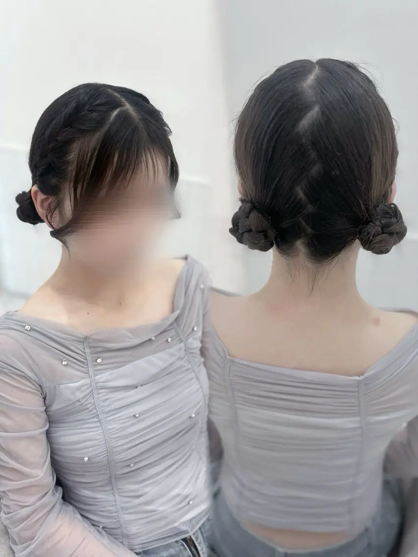 ヘアアレンジ お団子ヘア 徳倉 碧葉のヘアスタイル