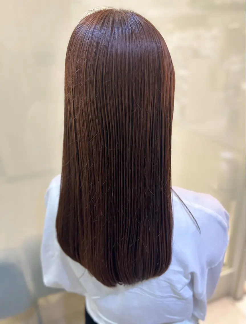 ロング カラー 縮毛矯正/髪質改善/ 艶髪ササキナツミのヘアスタイル