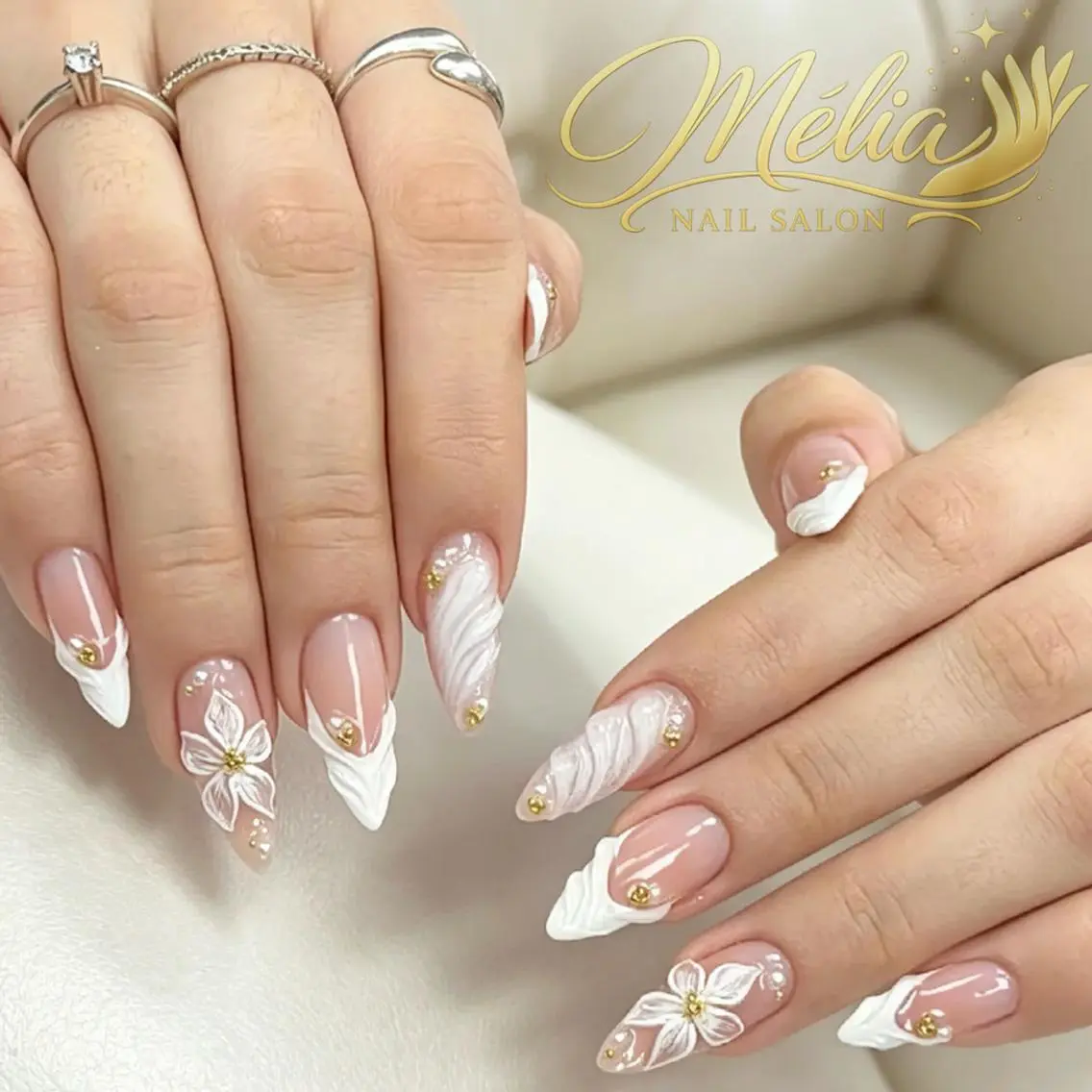 ネイル グラデーション 韓国ネイル ロングネイル 持ち込み シンプルネイル Melia Nail Nambaのネイルデザイン