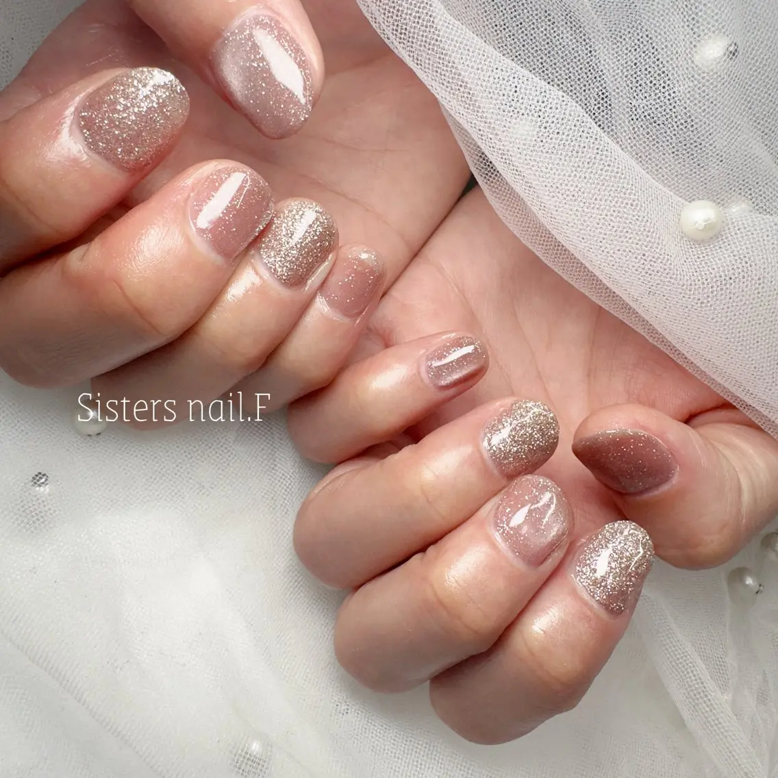 ネイル アートネイル オフィスネイル ワンカラーネイル シンプルネイル 冬ネイル sisters nail.fのネイルデザイン