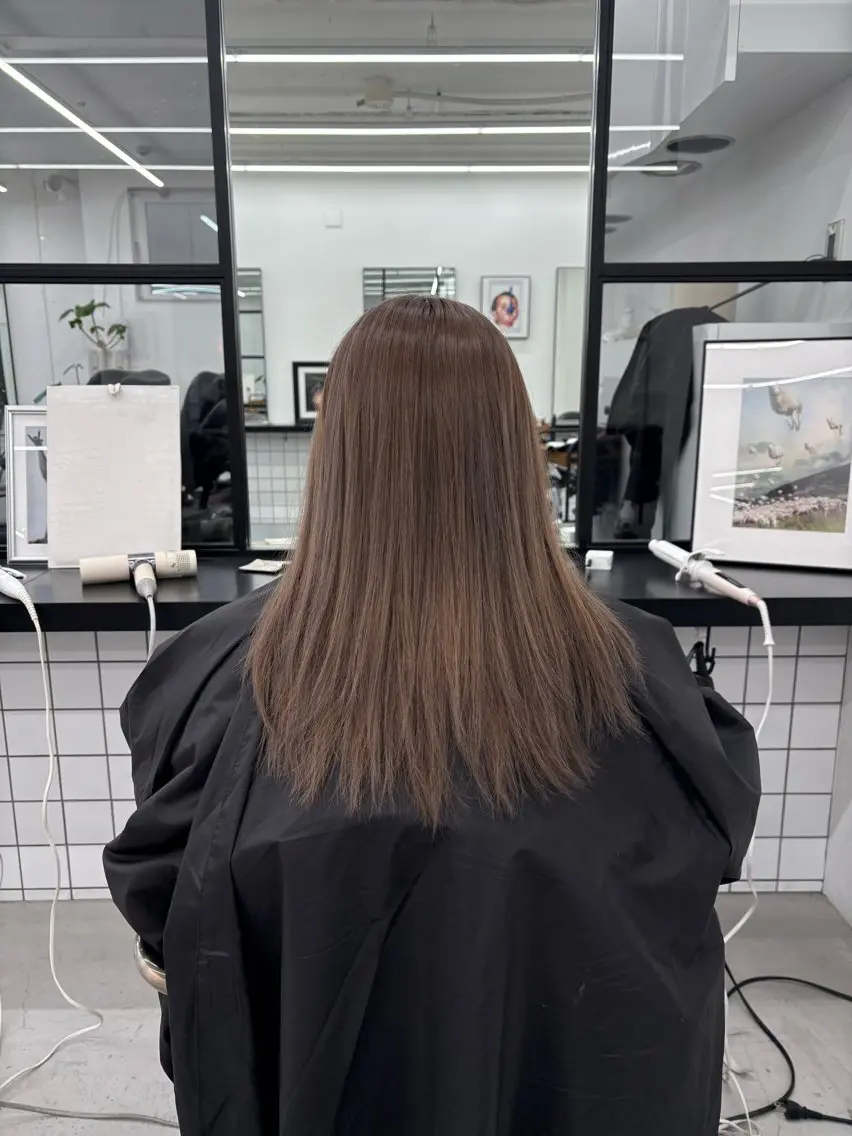 セミロング カラー グレージュ 🌟ゆりあ🌟 JILLSTUDIOのヘアスタイル